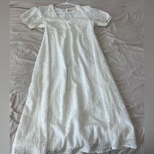 A New Day Cream Eyelet Blouse